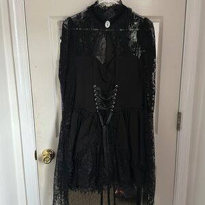 Dolls kill - Widow - black dress size L